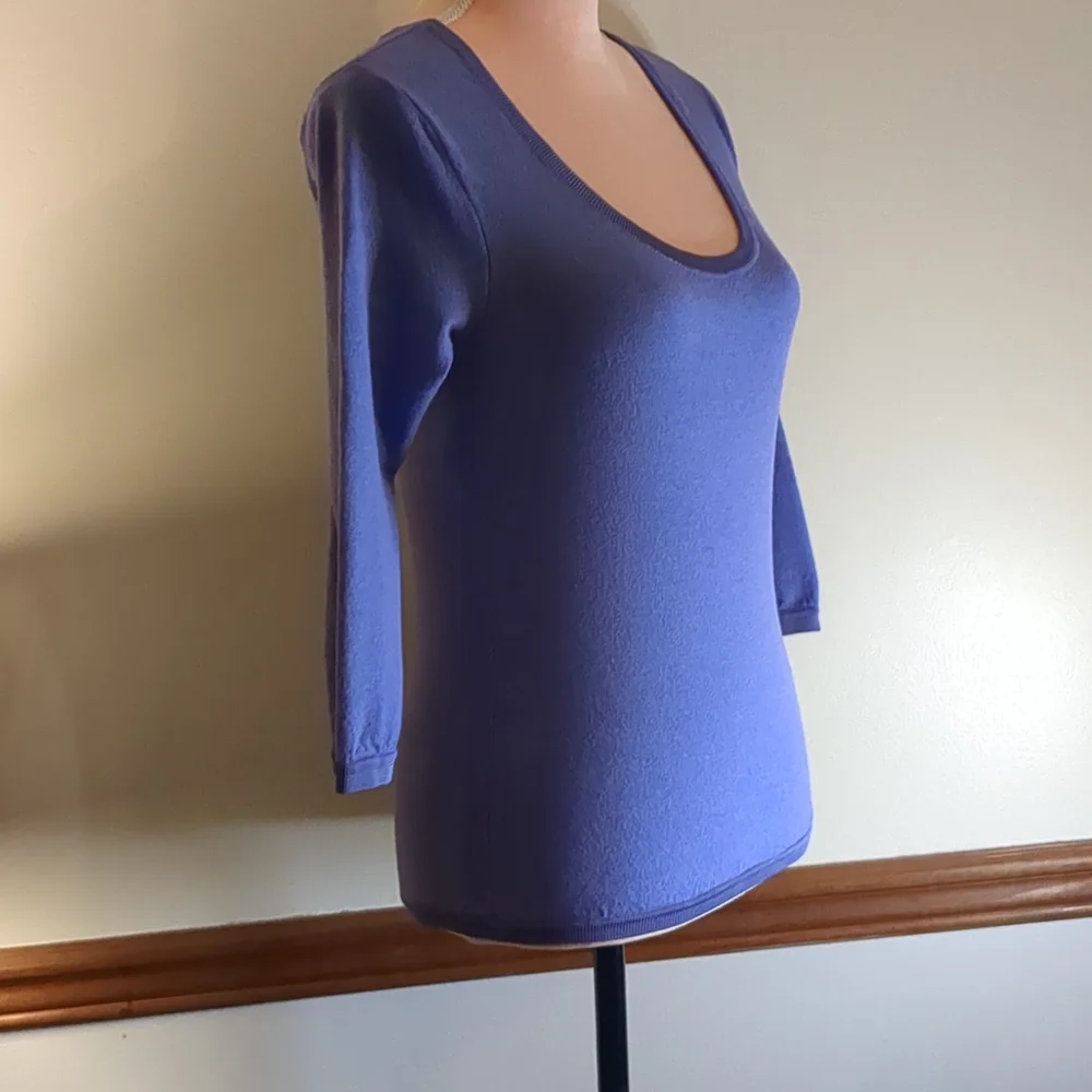 Paradox violet colored light fitted sweater dress top, Women's Small - Picture 3 of 7